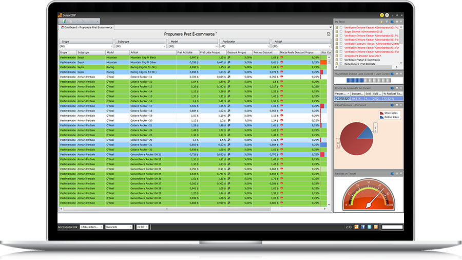 erp distributie productie servicii retail ecommerce