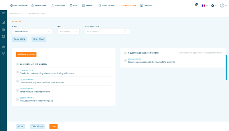 Onboarding Angajati - modul plaforma hr alege sistem software management resurse umane